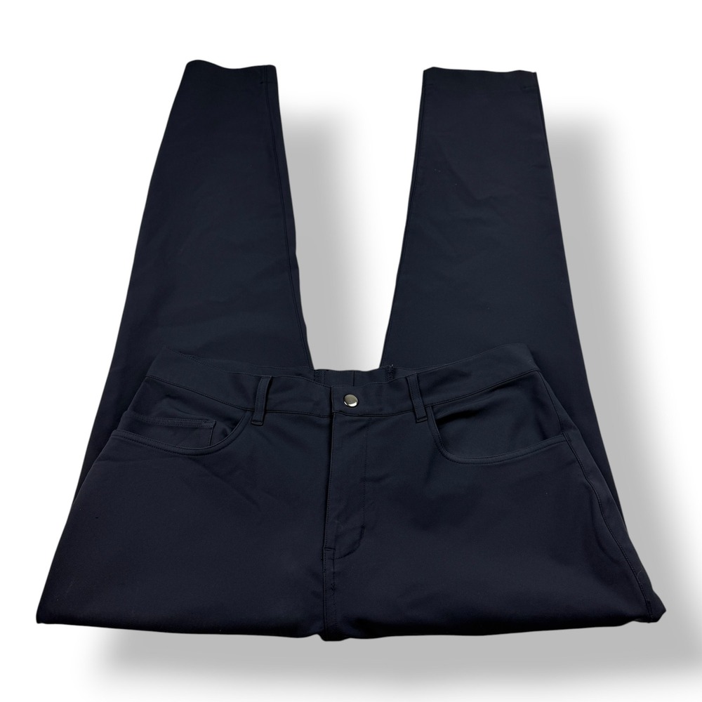 State & Liberty Mens 5 Pocket Pant Athletic Fit Navy Blue 33x30 Performance Tech
